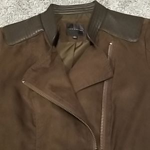 The Limited Suede/Pleather-like jacket medium